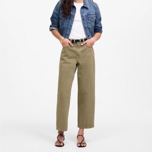 Madewell Women's Wide Leg Jeans in Olive